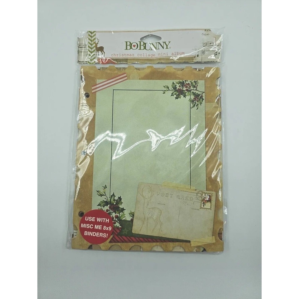 Bo Bunny Christmas Collage Mini Album New In Package - Picture 6 of 10